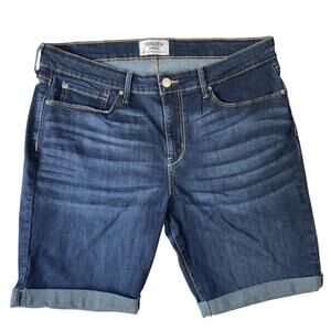 Denizen Levi's Women Shorts Blue Denim Bermuda Button 8” Inseam